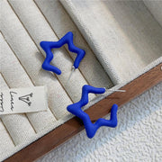 1140 Sapphire Blue Five-pointed Star 925 Silver Pin