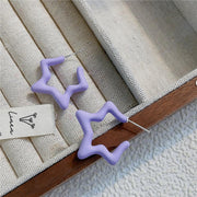 1140 Taro Purple Five-Pointed Star 925 Silver Needle