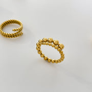 Gold Gradient Large and Small Round Beads