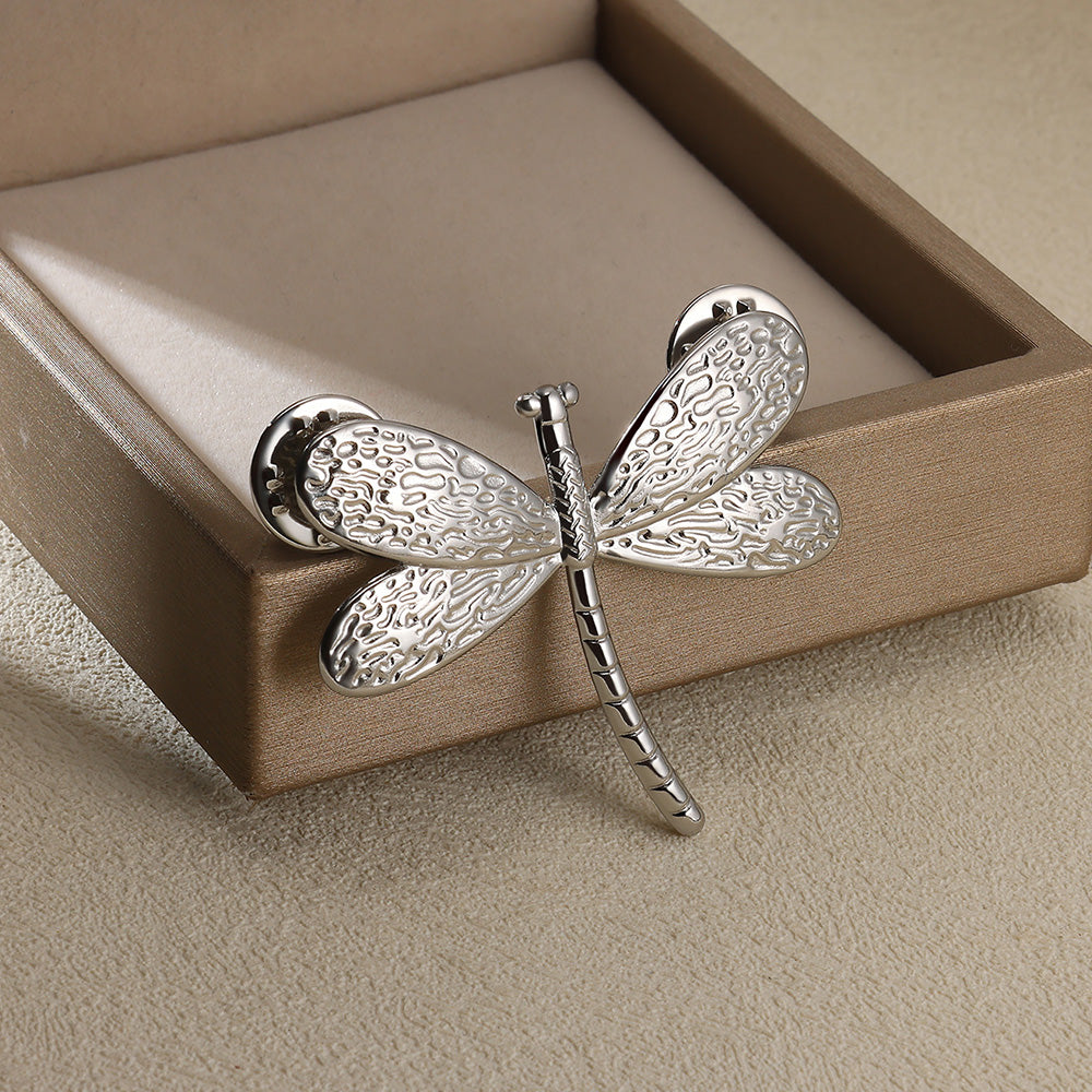 Dragonfly Jewelry Set For Women In Basic Style, 304 Stainless Steel With 18K Real Gold Plated Finish, Perfect For Valentine's Day