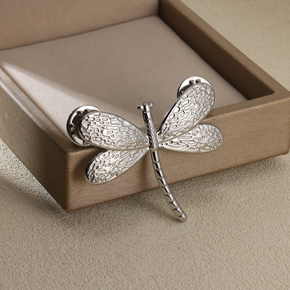 Dragonfly Jewelry Set For Women In Basic Style, 304 Stainless Steel With 18K Real Gold Plated Finish, Perfect For Valentine's Day