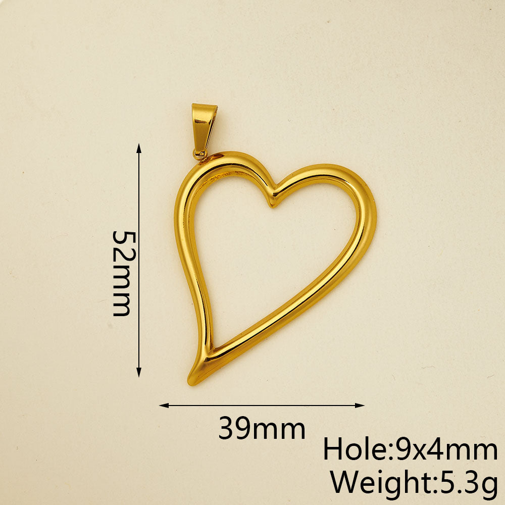 Sun Pendant In 304 Stainless Steel With 18K Gold Plated PVD Coating 0.05µm-0.08µm Thickness, Polished Finish, 1 Piece Pack
