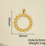 Garland Round Pendant (1 Piece/package)