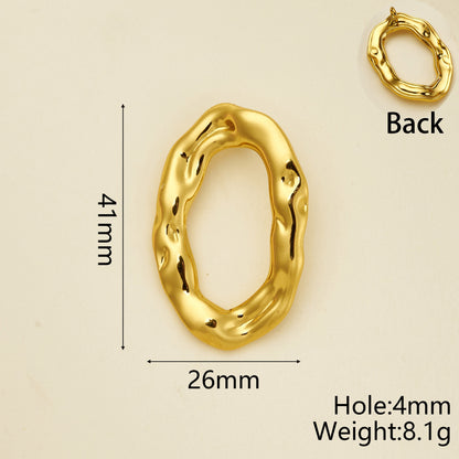 Sun Pendant In 304 Stainless Steel With 18K Gold Plated PVD Coating 0.05µm-0.08µm Thickness, Polished Finish, 1 Piece Pack