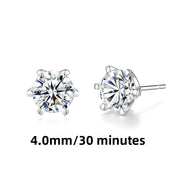 FDEH-111-Moissanite (4mm White Gold )