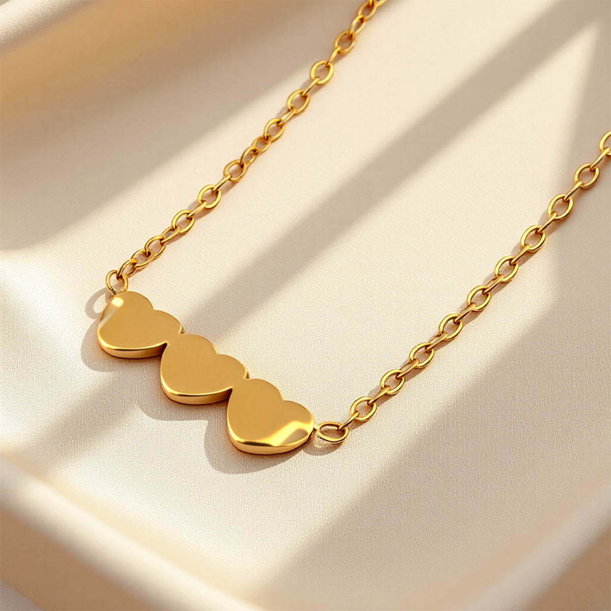 Geometric Necklace For Women In New Style, Made Of 304 Stainless Steel With Cable Chain
