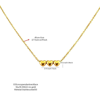 Geometric Necklace For Women In New Style, Made Of 304 Stainless Steel With Cable Chain