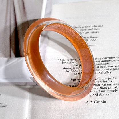 Handmade Round Resin Bangle For Women, Available In Elegant Colour