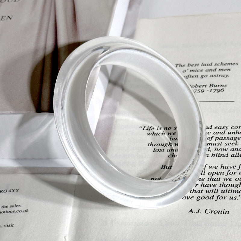 Handmade Round Resin Bangle For Women, Available In Elegant Colour