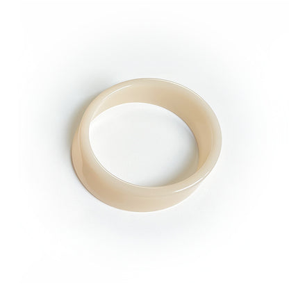 Sweet Round Acrylic Bangle For Women In Transparent Color