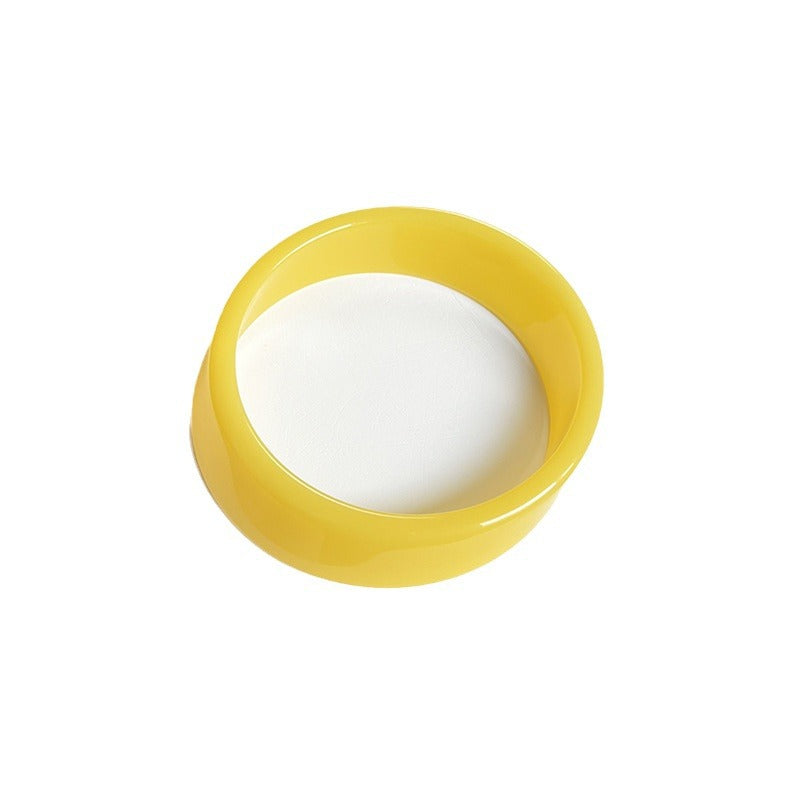 Sweet Round Acrylic Bangle For Women In Transparent Color