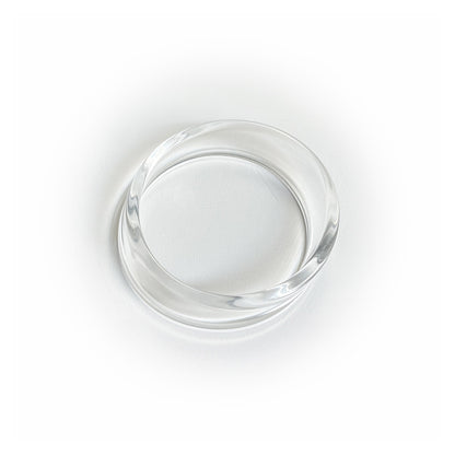 Sweet Round Acrylic Bangle For Women In Transparent Color