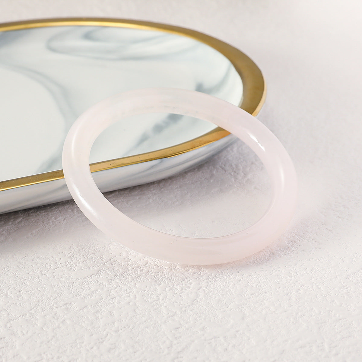 Ufo Bangle For Women Featuring Waterproof Non Tarnish Resin In Black