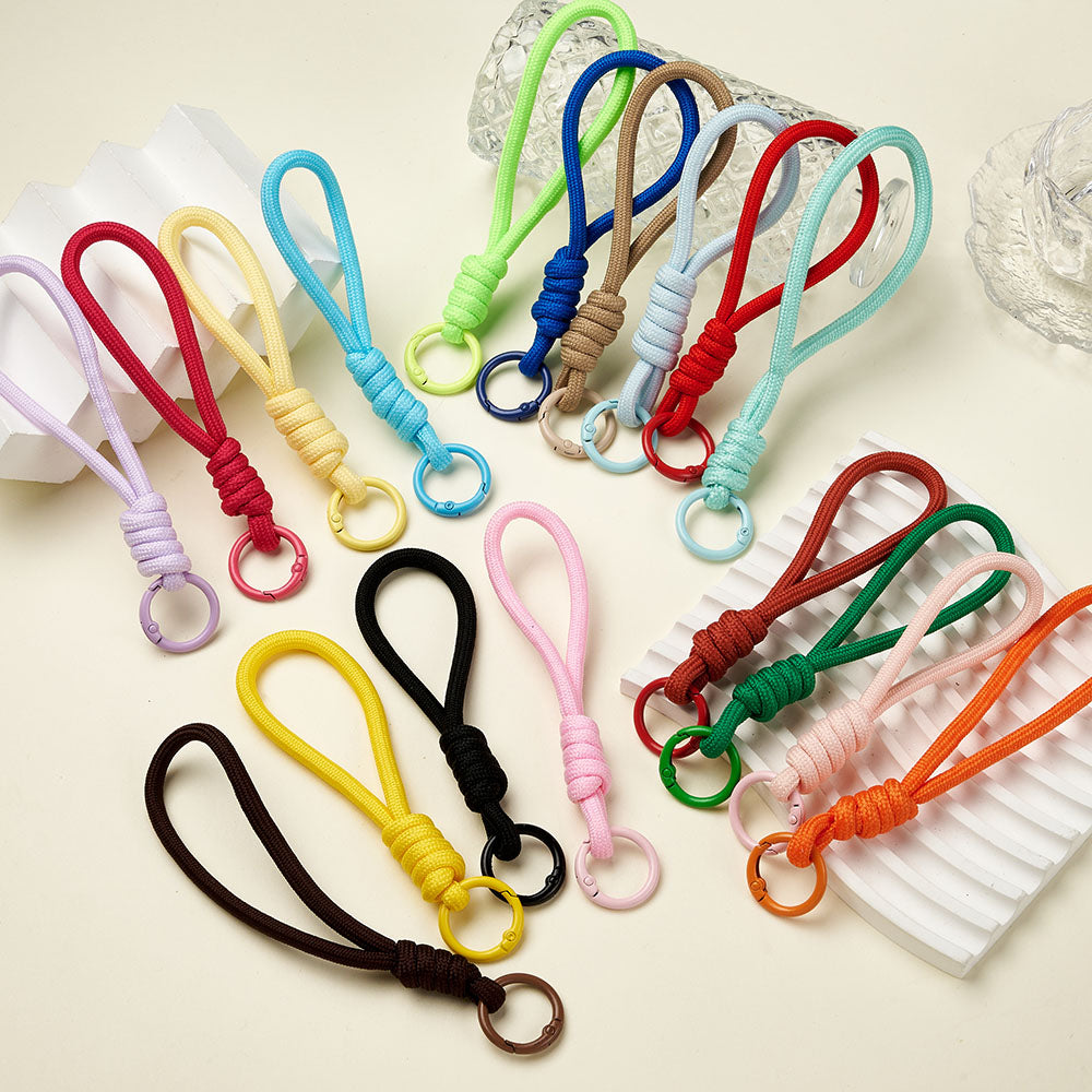 Handmade Multicolor Nylon Key Chain In Simple Style, 1 Piece Pack