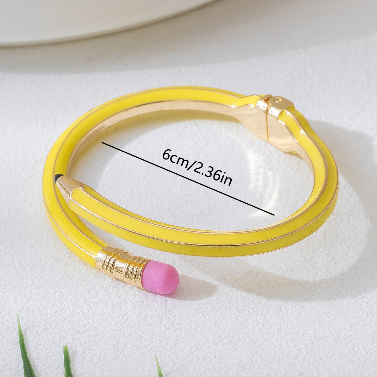 Retro Asymmetrical Alloy Bangle For Women In Colourful Design