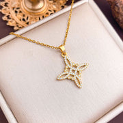 XL1659 Square Oval Necklace Gold