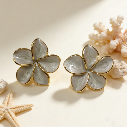 For Unisex Irregular Stud Earrings In 304 Stainless Steel Featuring Hypoallergenic 18K Real Gold PVD Coated Plating