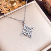 XL3847 Round Star Necklace Silver