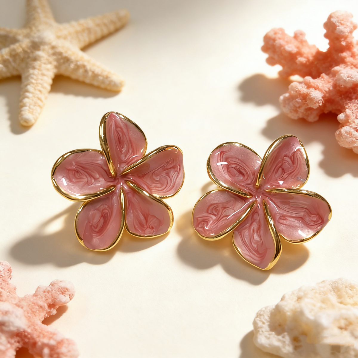 For Unisex Irregular Stud Earrings In 304 Stainless Steel Featuring Hypoallergenic 18K Real Gold PVD Coated Plating