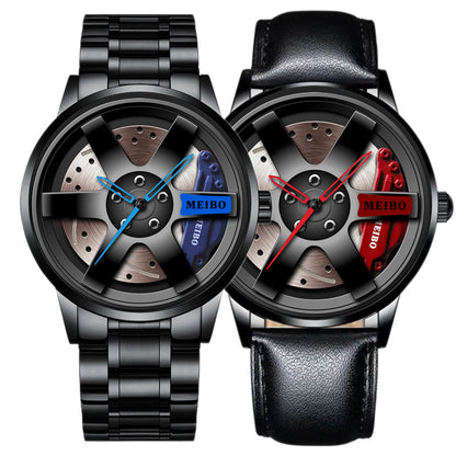 Men's Quartz Watch With Stainless Steel Strap And Single Folding Buckle, Featuring Ordinary Glass Mirror And Pointer Display