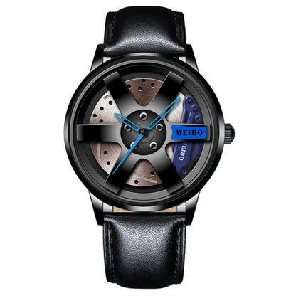 Men's Quartz Watch With Stainless Steel Strap And Single Folding Buckle, Featuring Ordinary Glass Mirror And Pointer Display