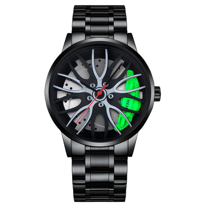 Men's Quartz Watch With Stainless Steel Strap And Single Folding Buckle, Featuring Ordinary Glass Mirror And Pointer Display