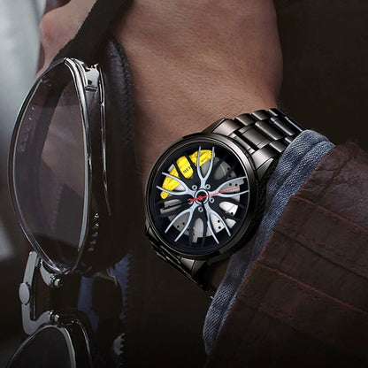 Men's Quartz Watch With Stainless Steel Strap And Single Folding Buckle, Featuring Ordinary Glass Mirror And Pointer Display