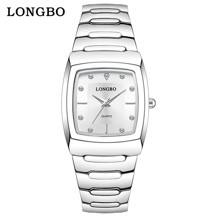Men's Quartz Watch With Alloy Strap And Single Folding Buckle, Featuring Tempered Glass Mirror And Pointer Display