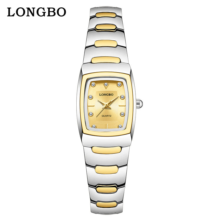 Men's Quartz Watch With Alloy Strap And Single Folding Buckle, Featuring Tempered Glass Mirror And Pointer Display