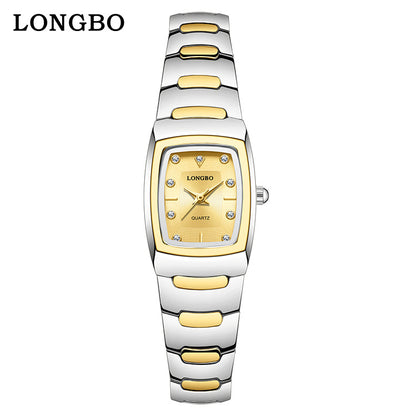 Men's Quartz Watch With Alloy Strap And Single Folding Buckle, Featuring Tempered Glass Mirror And Pointer Display
