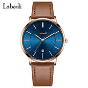 Rose Gold Shell Blue Surface Light Coffee Belt