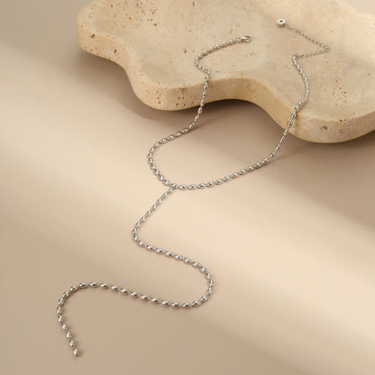 Geometric Necklace For Women In 304 Stainless Steel With Electroplated 18K Real Gold Plated Finish And Rhinestone Inlay