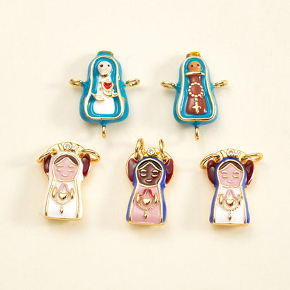 Fish Connector In Copper With 18K Gold Plated Electroplating And Zircon Inlay, Featuring 0.05µm-0.08µm Plating Thickness, 1 Pc/Package