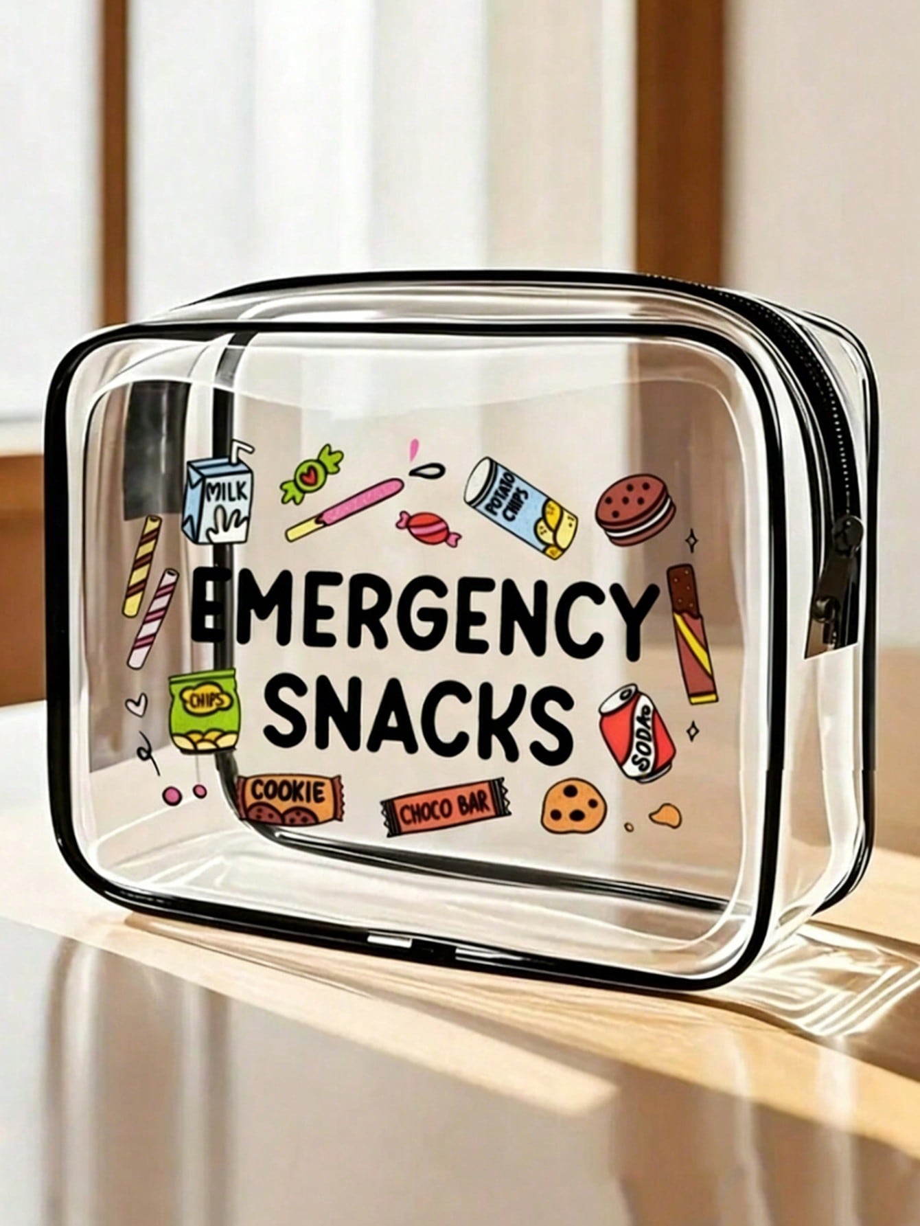 PVC Square Cosmetic Bag For Women Featuring Waterproof Design, Suitable For All Seasons