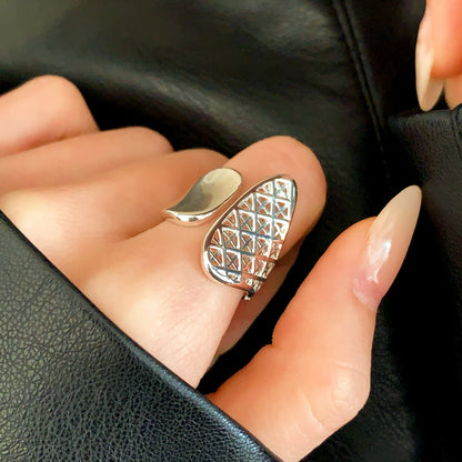 Asymmetrical Copper Ring For Witches Knot Jewelry In Golden Color Featuring Unique Craft Design