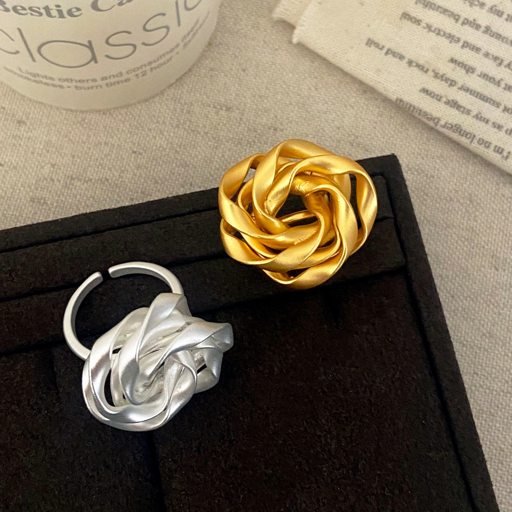 For Witches Knot Jewelry Brushed Copper Ring Featuring Unique Craftsmanship
