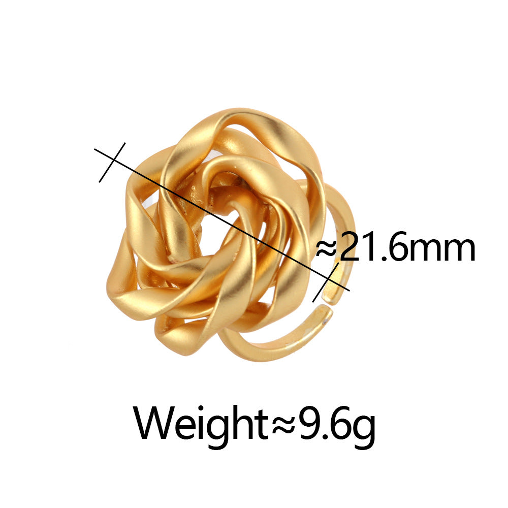 For Witches Knot Jewelry Brushed Copper Ring Featuring Unique Craftsmanship