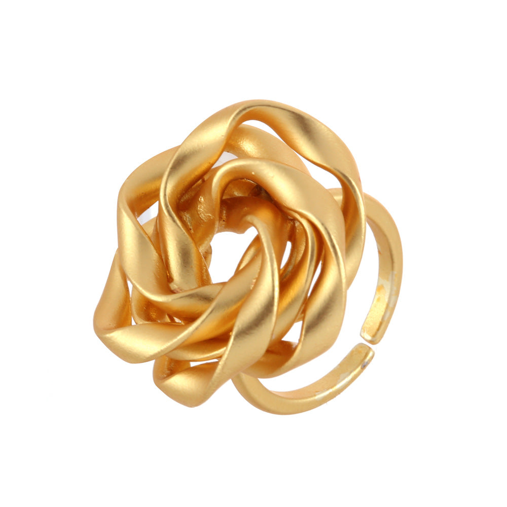 For Witches Knot Jewelry Brushed Copper Ring Featuring Unique Craftsmanship