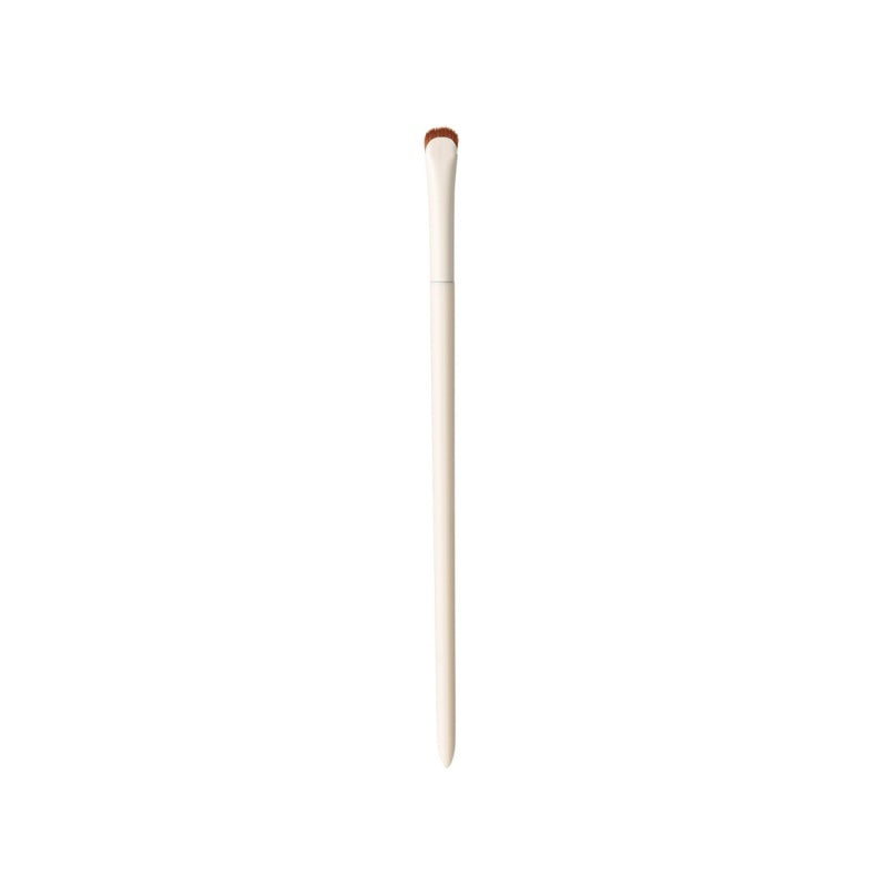 White Makeup Brush With Plastic Handgrip, 1 Piece Featuring Soft Artificial Fiber Bristles For Precise Application