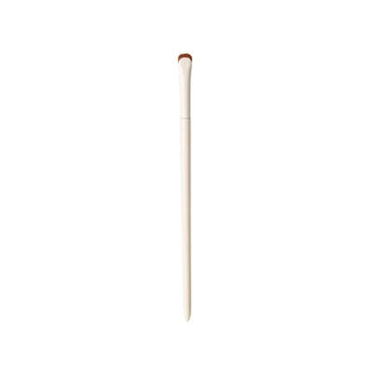 White Makeup Brush With Plastic Handgrip, 1 Piece Featuring Soft Artificial Fiber Bristles For Precise Application