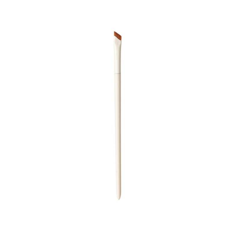 White Makeup Brush With Plastic Handgrip, 1 Piece Featuring Soft Artificial Fiber Bristles For Precise Application