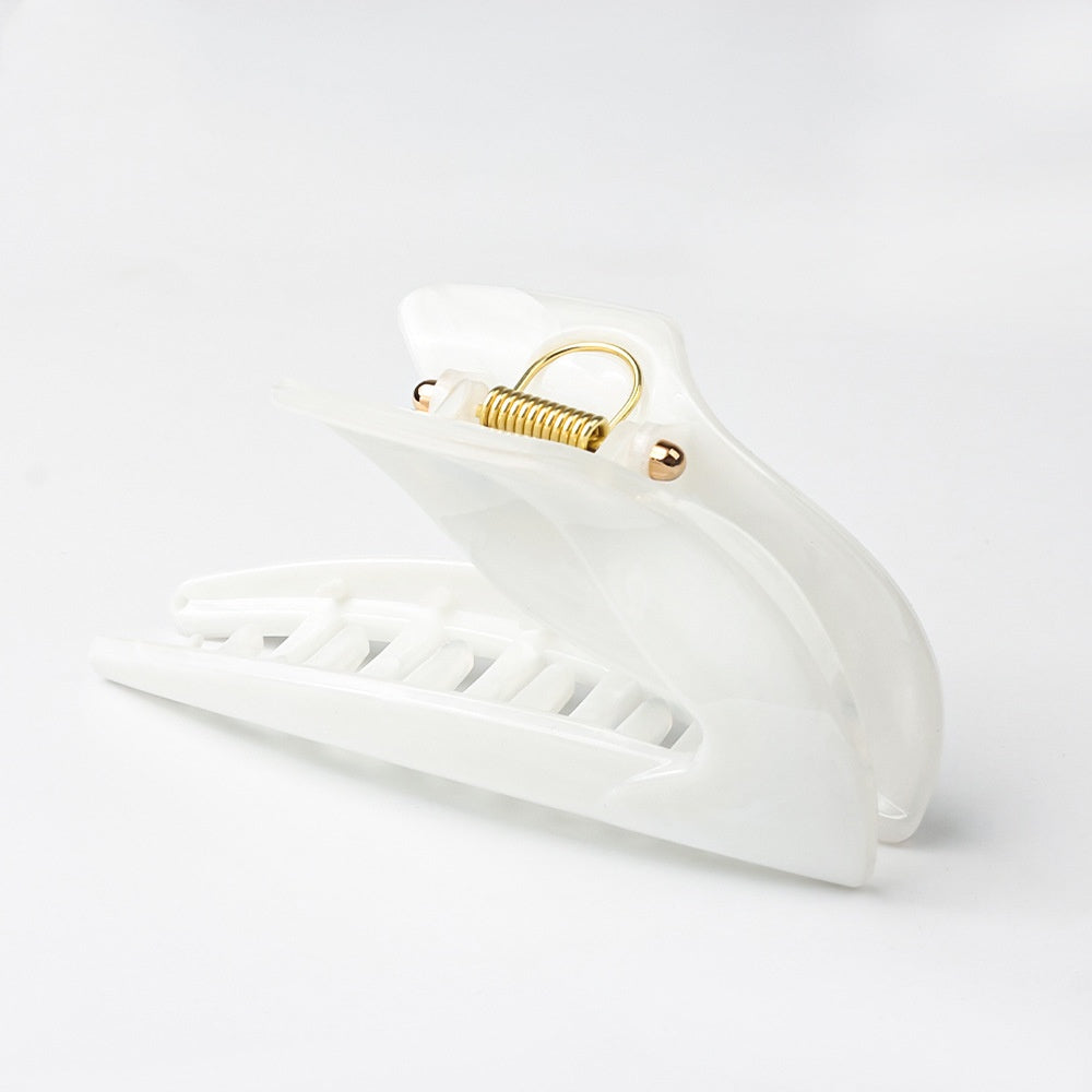 Shark Plastic Hair Claw In Black, Durable Hairpin Accessory For Secure Hold