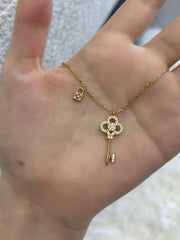 Magic Key Necklace ( Gold ) / XL0386