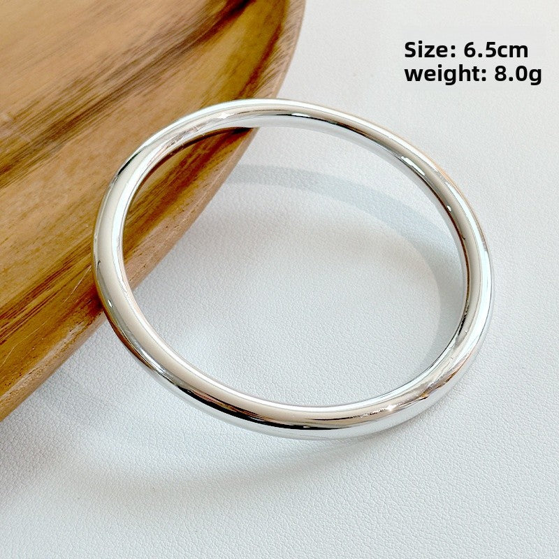 Handmade Round Resin Bangle For Women Featuring Golden Sequins Inlay