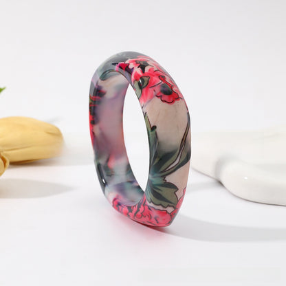 Bohemian Resin Dragon Bangle For Stylish Multicolor Wear