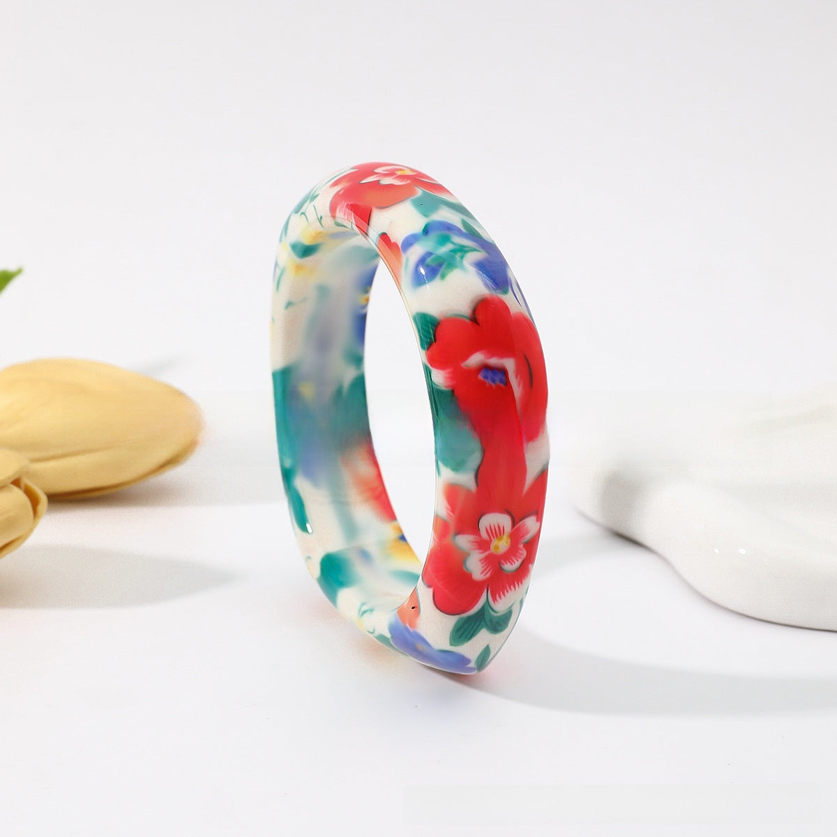 Bohemian Resin Dragon Bangle For Stylish Multicolor Wear
