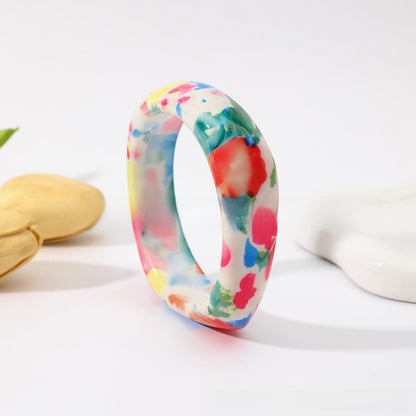 Bohemian Resin Dragon Bangle For Stylish Multicolor Wear