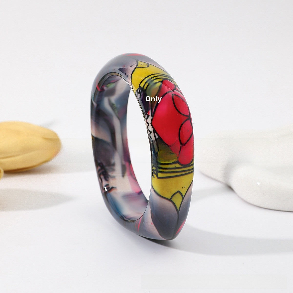 Bohemian Resin Dragon Bangle For Stylish Multicolor Wear