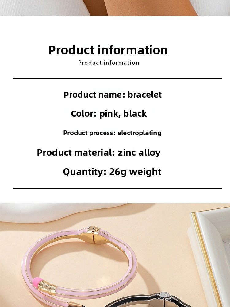 Retro Asymmetrical Alloy Bangle For Women In Colourful Design