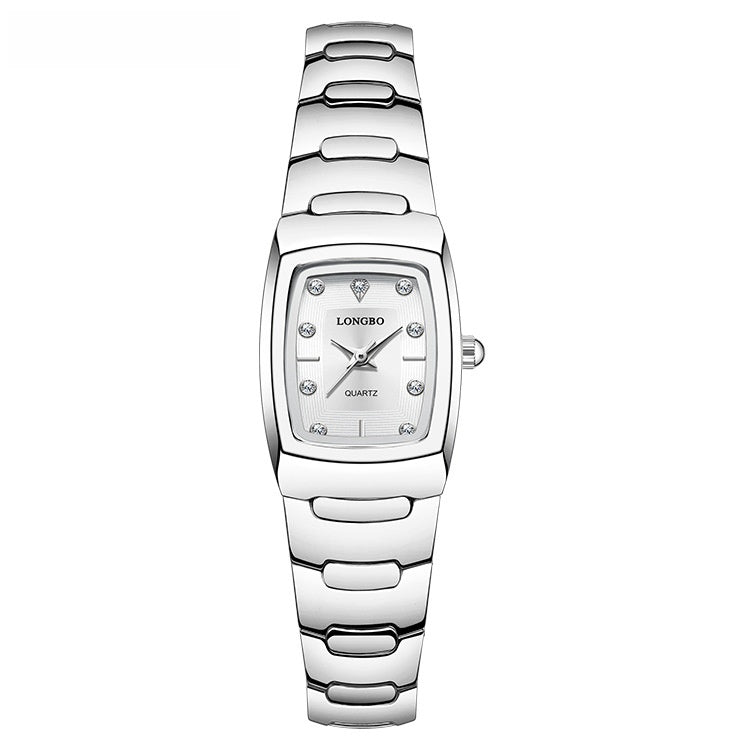 Men's Quartz Watch With Alloy Strap And Single Folding Buckle, Featuring Tempered Glass Mirror And Pointer Display